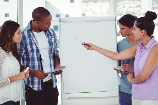 A diverse group of tech professionals in a collaborative meeting, looking at a whiteboard filled with diagrams of data flows and regulatory framework acronyms, symbolizing strategic planning for compliance.