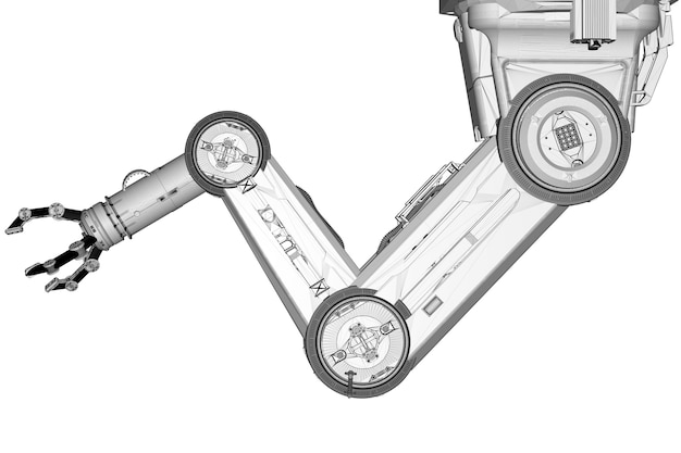 A detailed, high-angle view of an automated robotic arm carefully placing a silicon wafer onto a processing machine in a cleanroom environment. The background shows other advanced manufacturing equipment, emphasizing precision and automation.