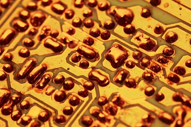 A close-up shot of PCIe 5.0 slots on a motherboard, highlighting the physical differences and enhanced connectivity. The image should focus on the gold pins and reinforced design of the slots.