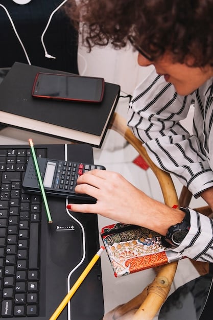 A user calculating PSU wattage on a computer, using an online PSU calculator tool or a spreadsheet.