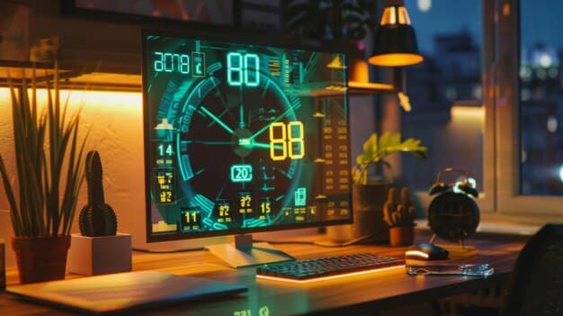 A screenshot of a GPU monitoring software (like MSI Afterburner) showing various clock speeds, temperature readings, and voltage settings while an intensive game is running in the background.
