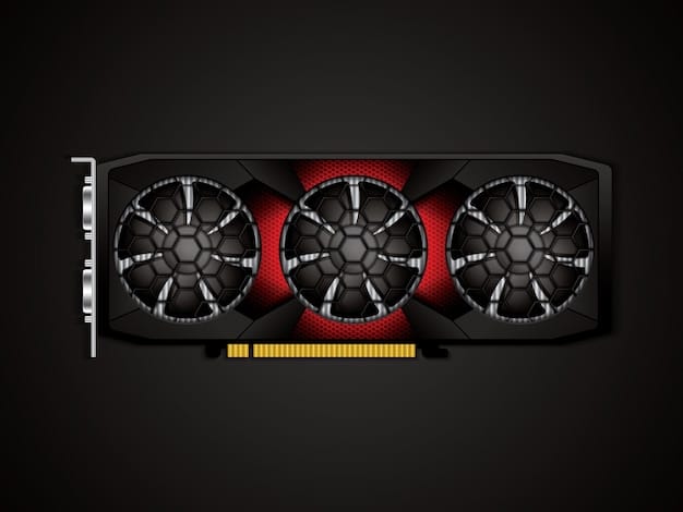 A detailed close-up shot of the AMD Radeon RX 7800 XT graphics card, highlighting its cooling system, including the heat pipes, fans, and heatsink. The image also shows the power connectors and other components on the card, emphasizing its build quality and design.