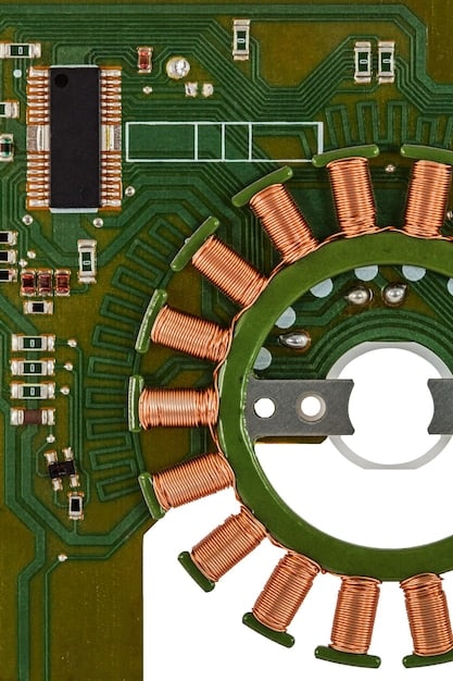 A detailed diagram showing the internal components of a power supply unit, including the transformer, capacitors, and cooling fan. Highlight the key parts involved in converting AC power to DC power.