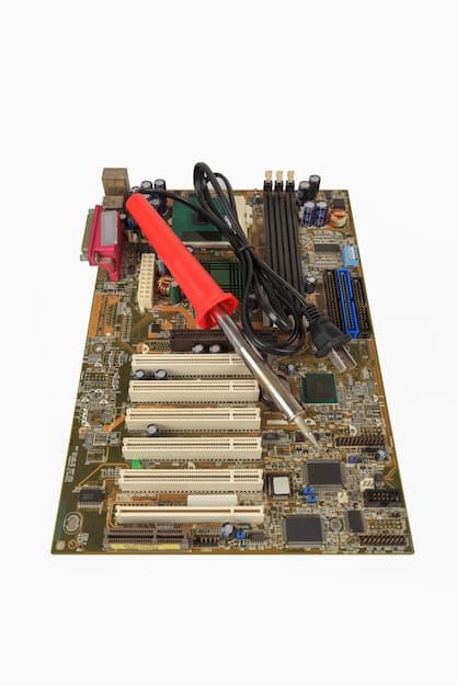 A clear image showcasing various PC components (CPU, RAM, motherboard) laid out on an anti-static mat. The image highlights the fragility of these components and their susceptibility to static electricity damage.