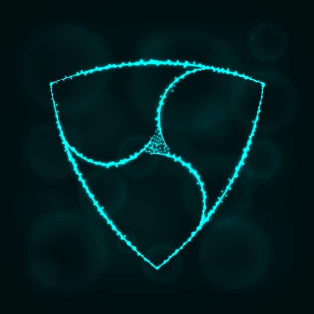 A digital shield icon glowing with quantum-like energy, protecting a network of interconnected servers within a secure data center, symbolizing advanced defense mechanisms.